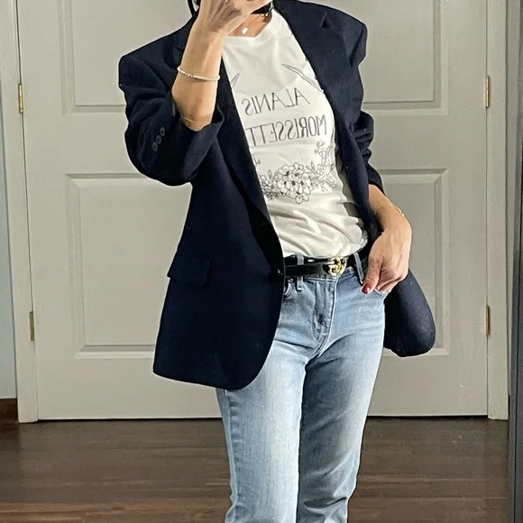 Mark Shale Union Made Vintage Navy Jacket size 14 - Picture 3 of 11